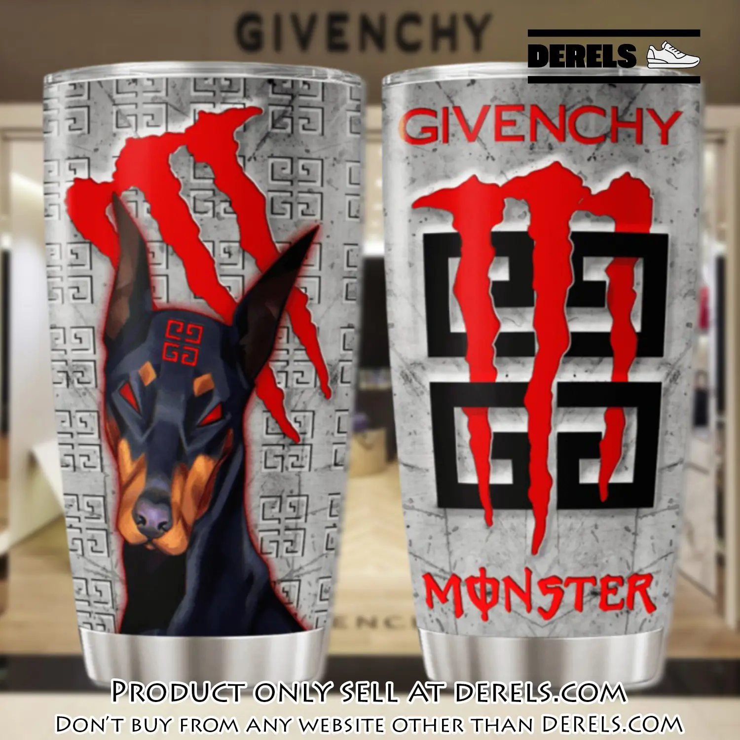 Givenchy monster stainless steel tumbler 20oz30oz dr2537630